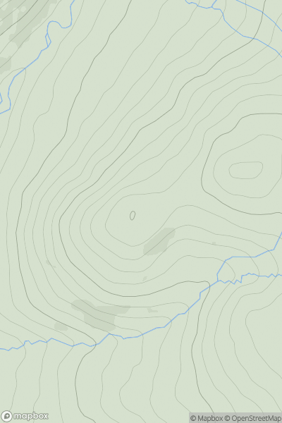 Thumbnail image for Latter Barrow [Lake District C&W] showing contour plot for surrounding peak